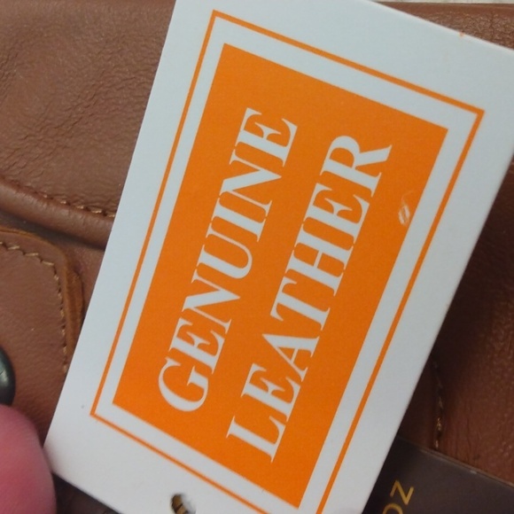 NWT Leather in Handz Brown Premium Leather Driving Gloves (Large) - Picture 9 of 12